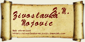 Živoslavka Mojović vizit kartica